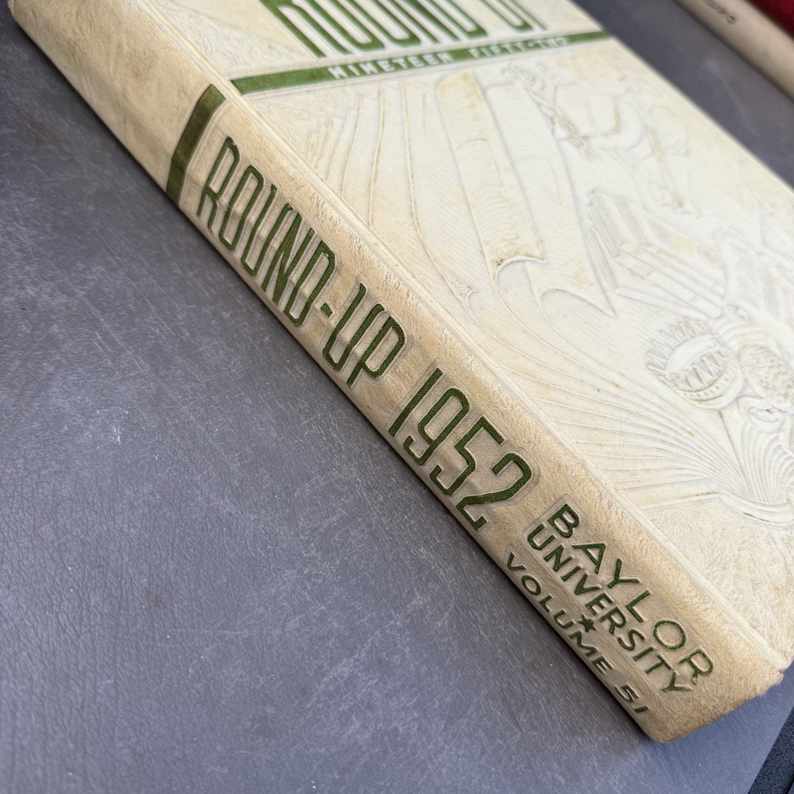Baylor University 1952 Yearbook Round Up Annual Hardback Book Waco Texas Bears
