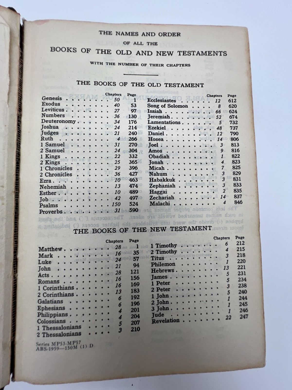 Vintage 1959 The Holy Bible KJV American Bible Society Black Cloth HC Maps 50s