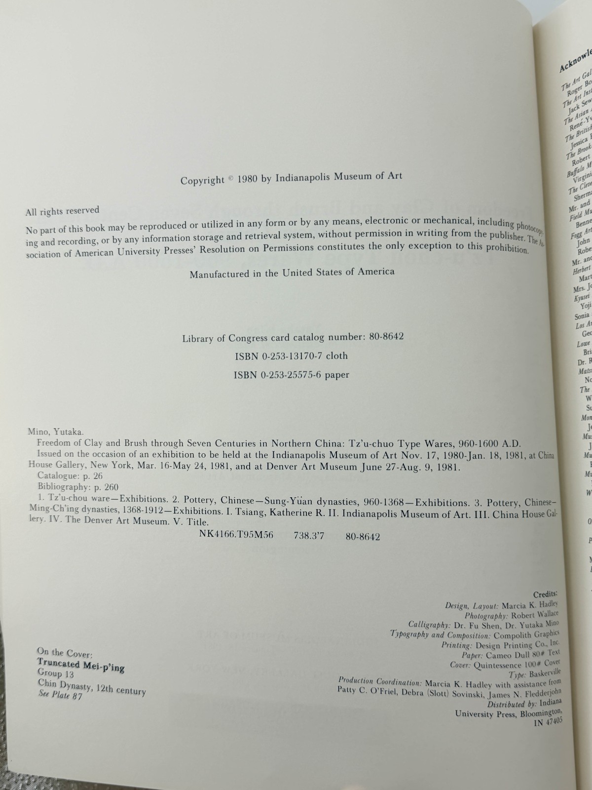 Freedom of Clay and Brush Through Seven Centuries 960-1600 AD by Yutaka Mino