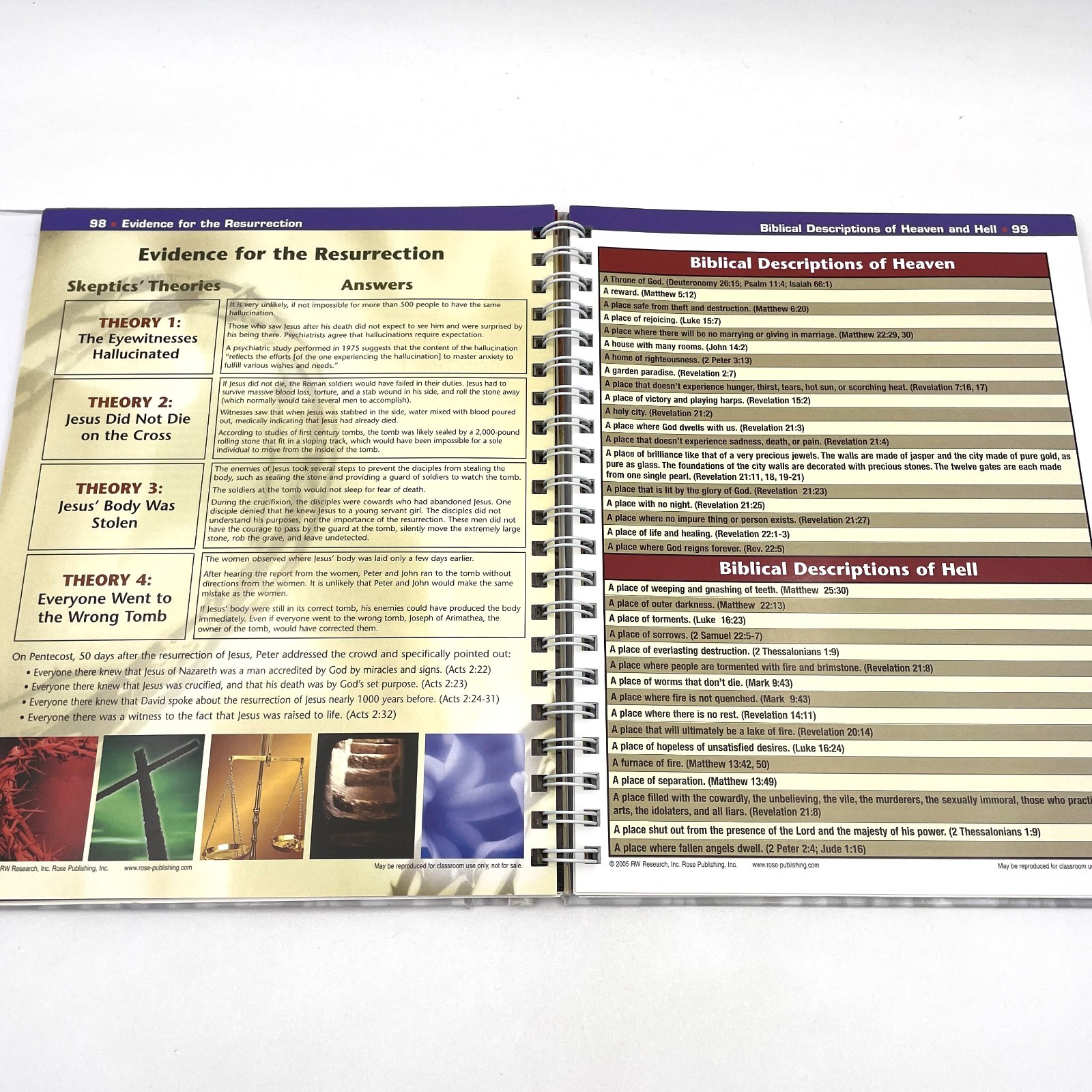 Rose Book of Bible Charts Maps Time Lines Volumes 1 & 2 Bundle Reference Spiral