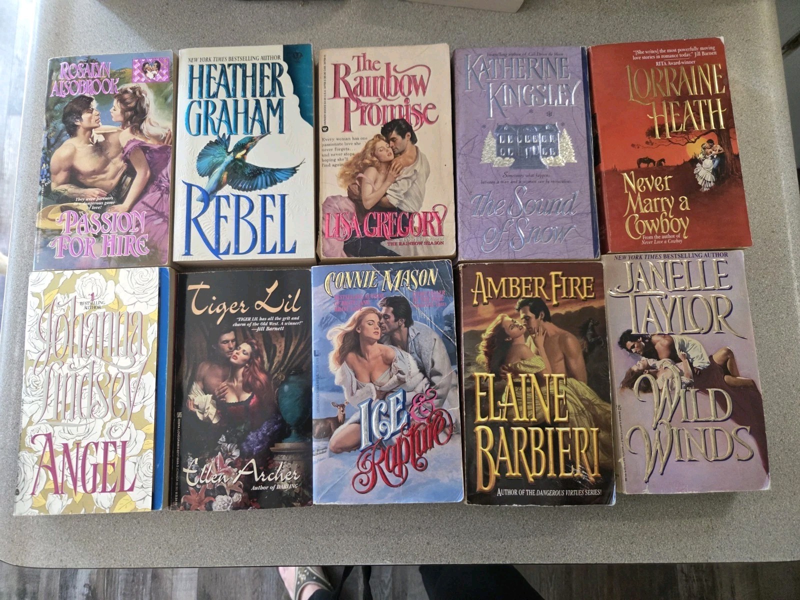 Clinch Cover/ Step Back Lot Of 10 Vintage Romance Books. Historical. Paperback.