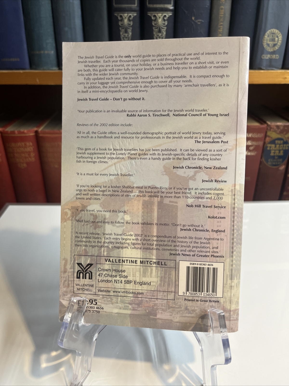 Jewish Travel Guide Ser.: Jewish Travel Guide by Michael Zaidner (2003, Trade…