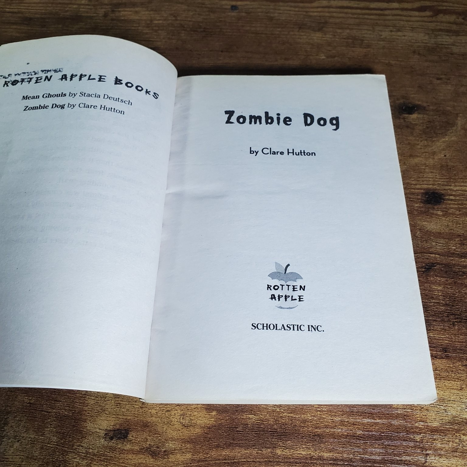 Rotten Apple Books Lot Zombie Dog Drop-Dead Gorgeous Scholastic Horror