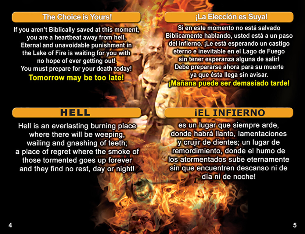 Bible Gospel Tracts: English/Spanish, Pack of 40 in 4 Covers, 20 Pages Each