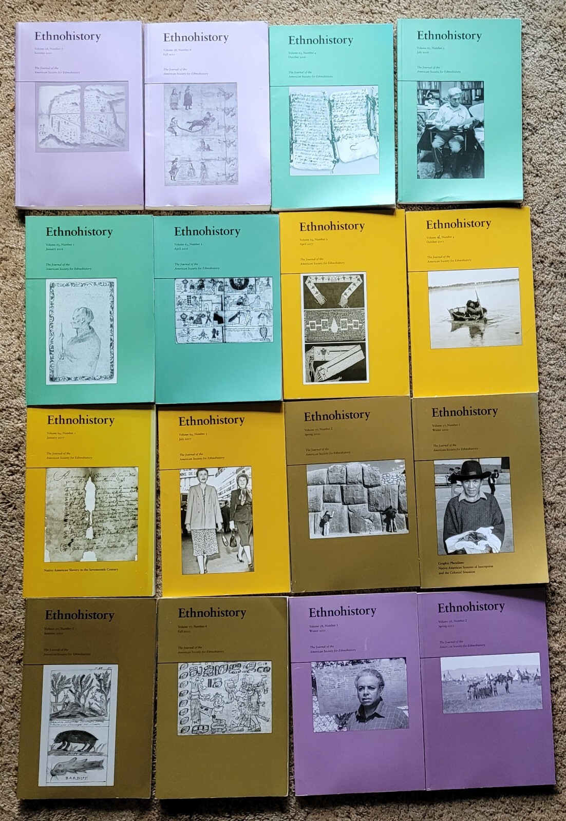 Ethnohistory (16 Volumes), Duke University Press (2010, 2011, 2016, 2017) #2