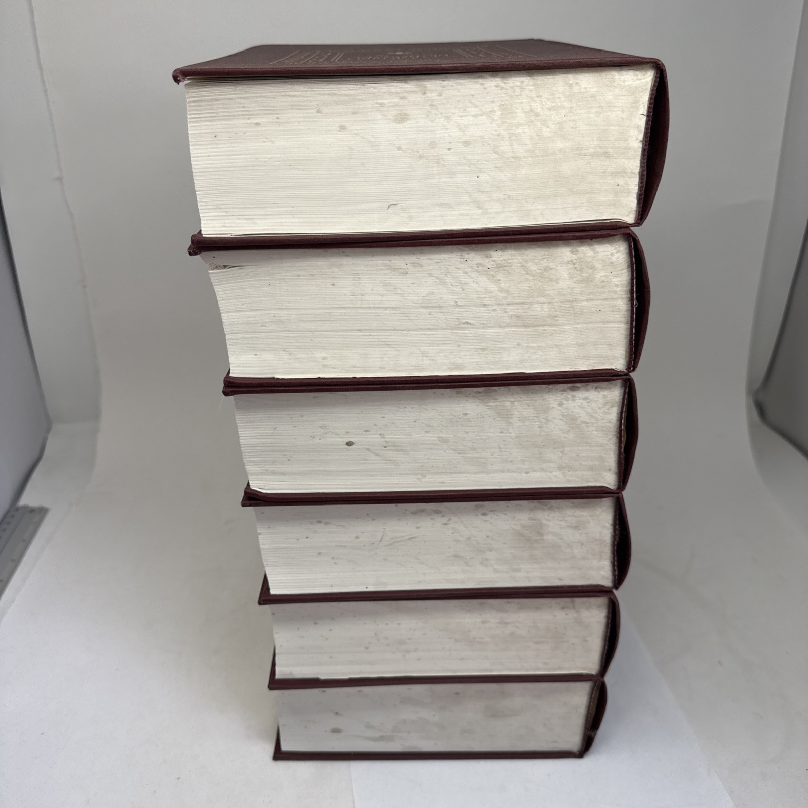 The Anchor Bible Dictionary – 6 Volume Set Hardcover 1992 Doubleday Burgundy