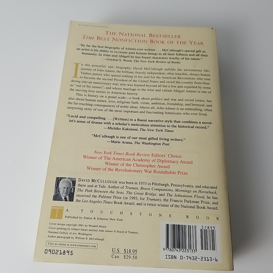John Adams by David McCullough paperback 9780743223133