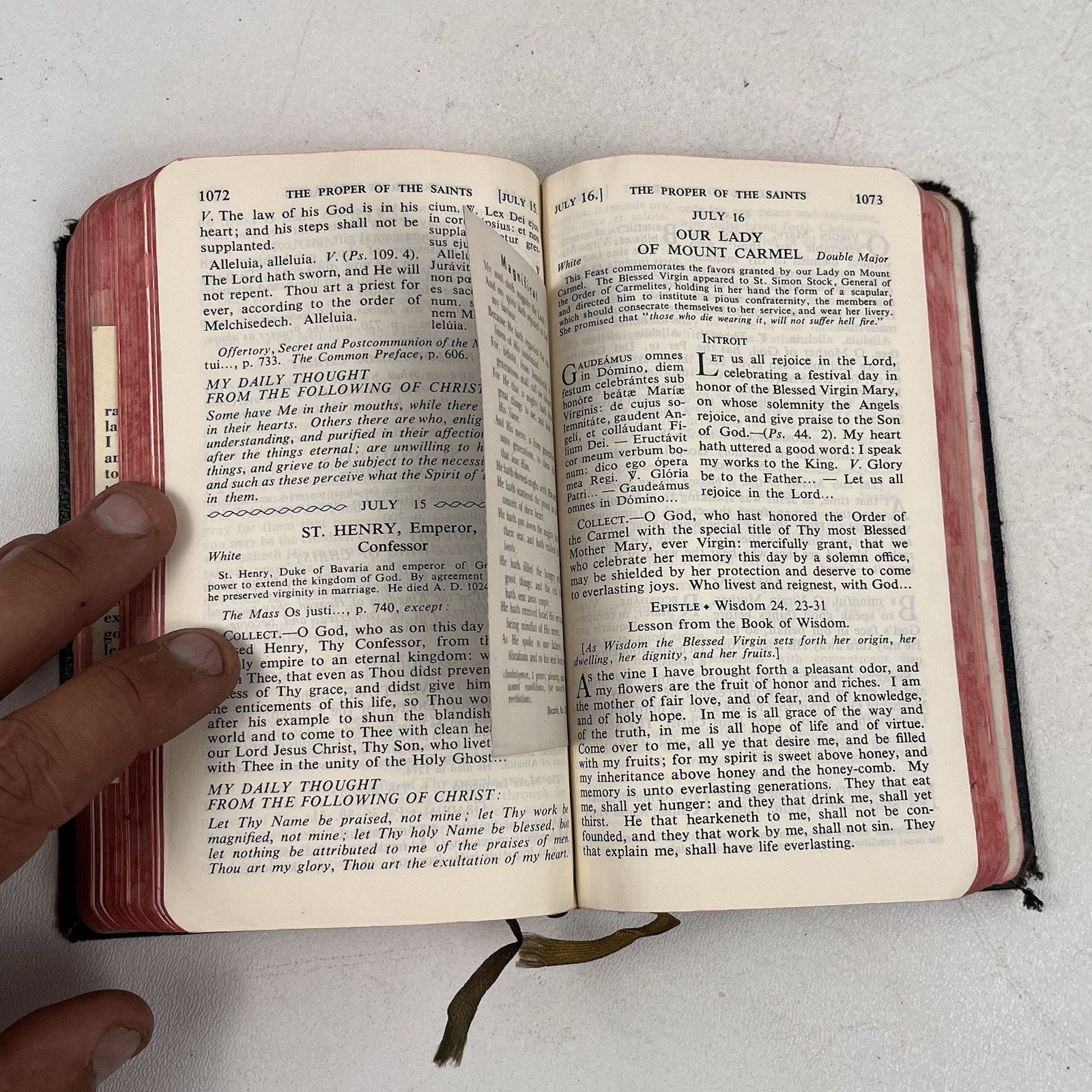 The New Marian Missal for Daily Mass Juergens 1957 Color Illustrations