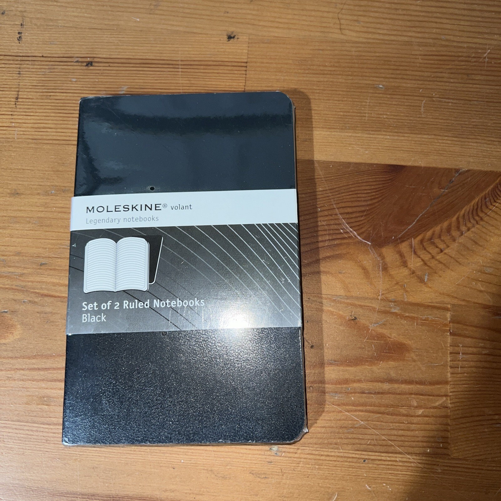Moleskine Volant Legendary Notebooks Set Of 2 Black 9x14cm