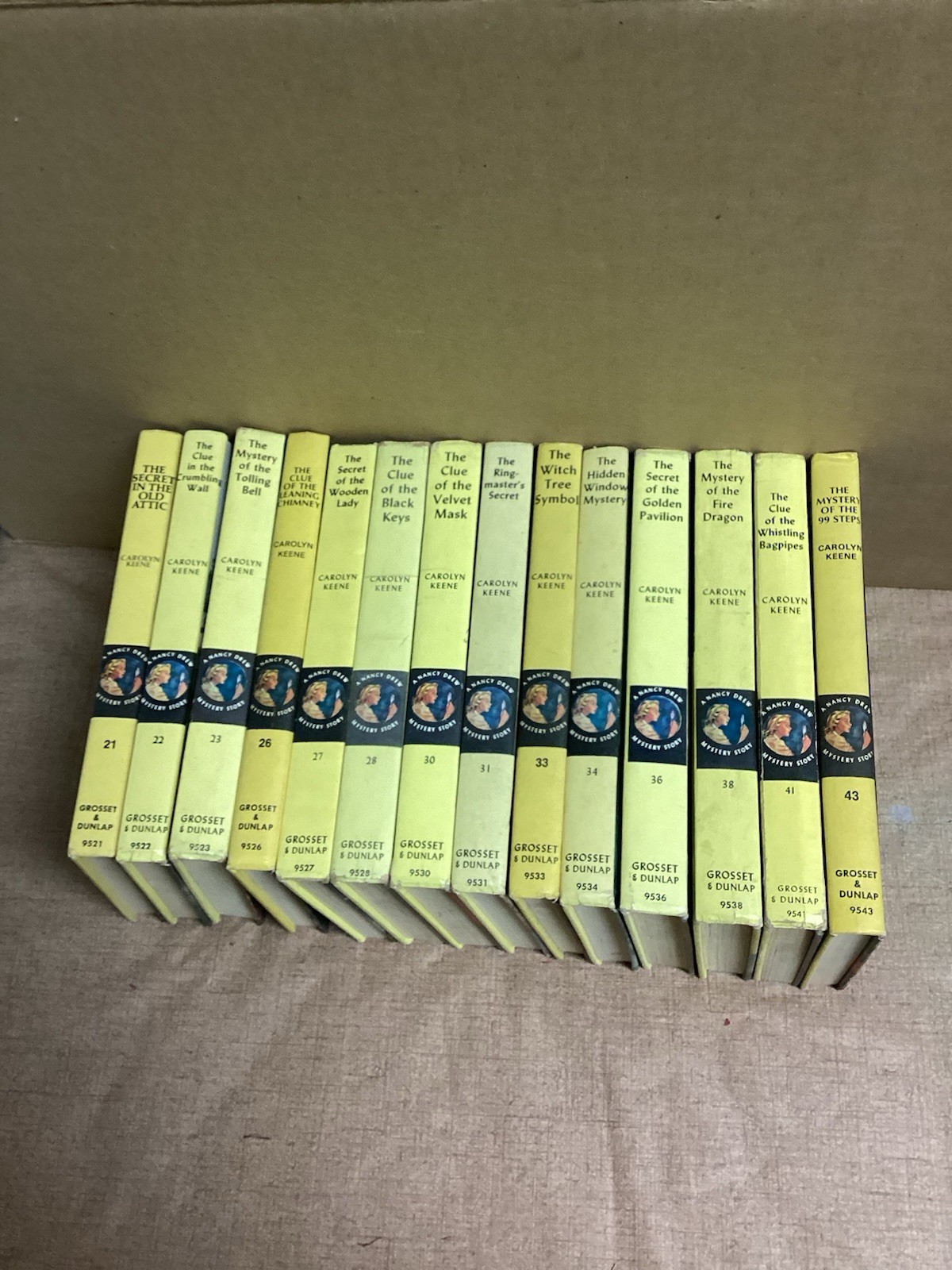 25 Vintage Nancy Drew Mystery Stories Carolyn Keene Grosset Dunlap Lot
