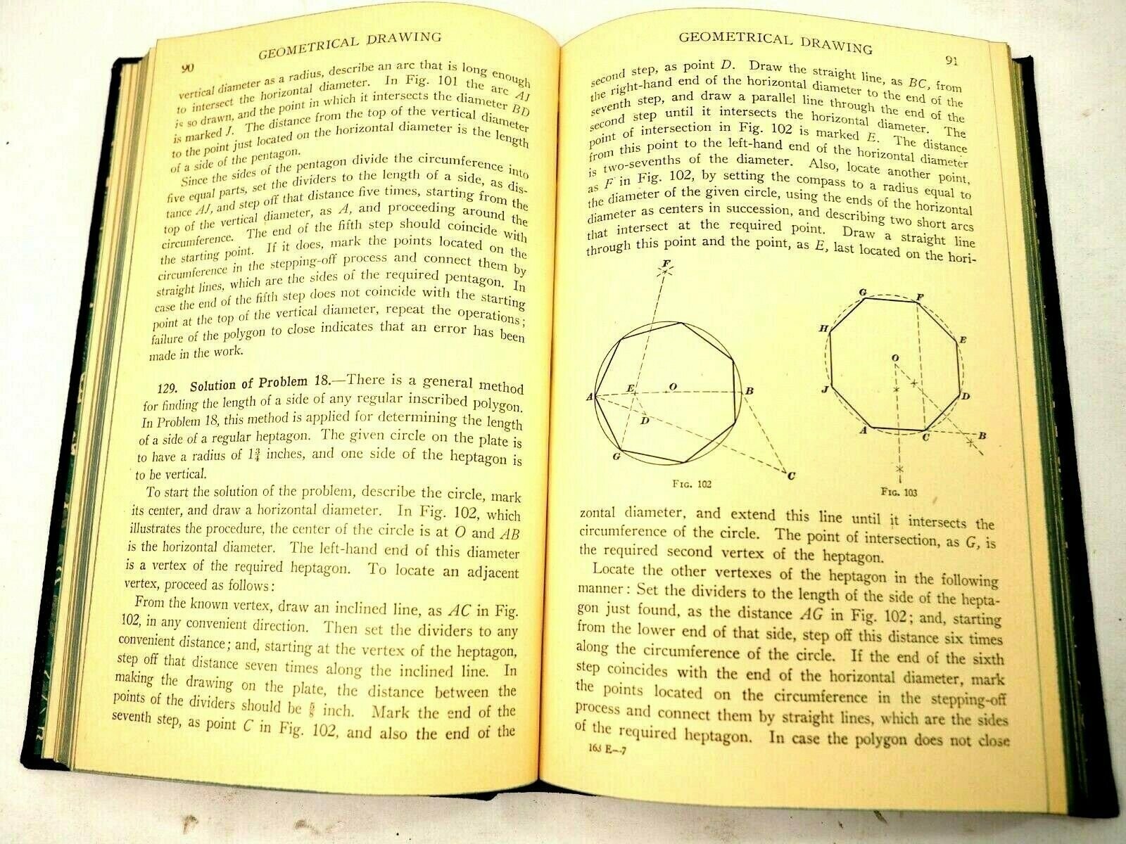 Geometrical Drawing by R.B. Lincoln Hardcover International Textbook Co. 1944