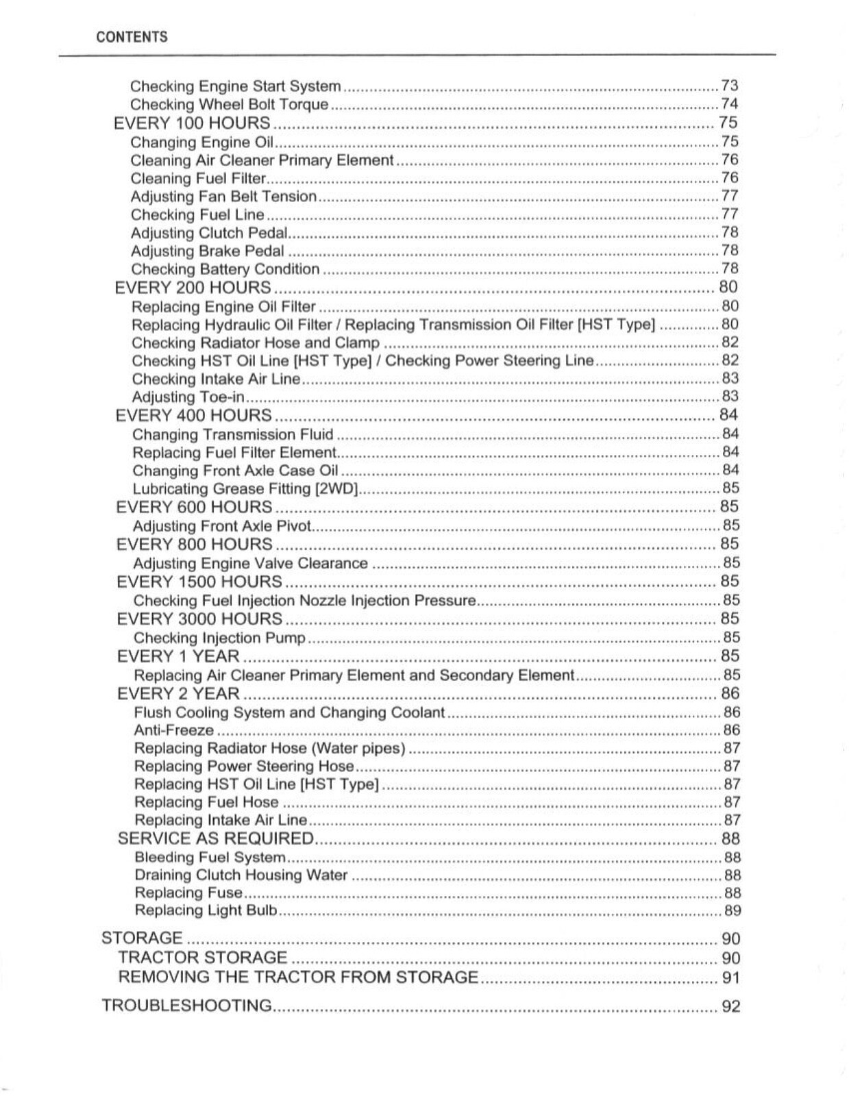KUBOTA L3130 L3430 L3830 L4330 L4630 L5030 OPERATORS MANUAL – COIL BOUND, COVERS