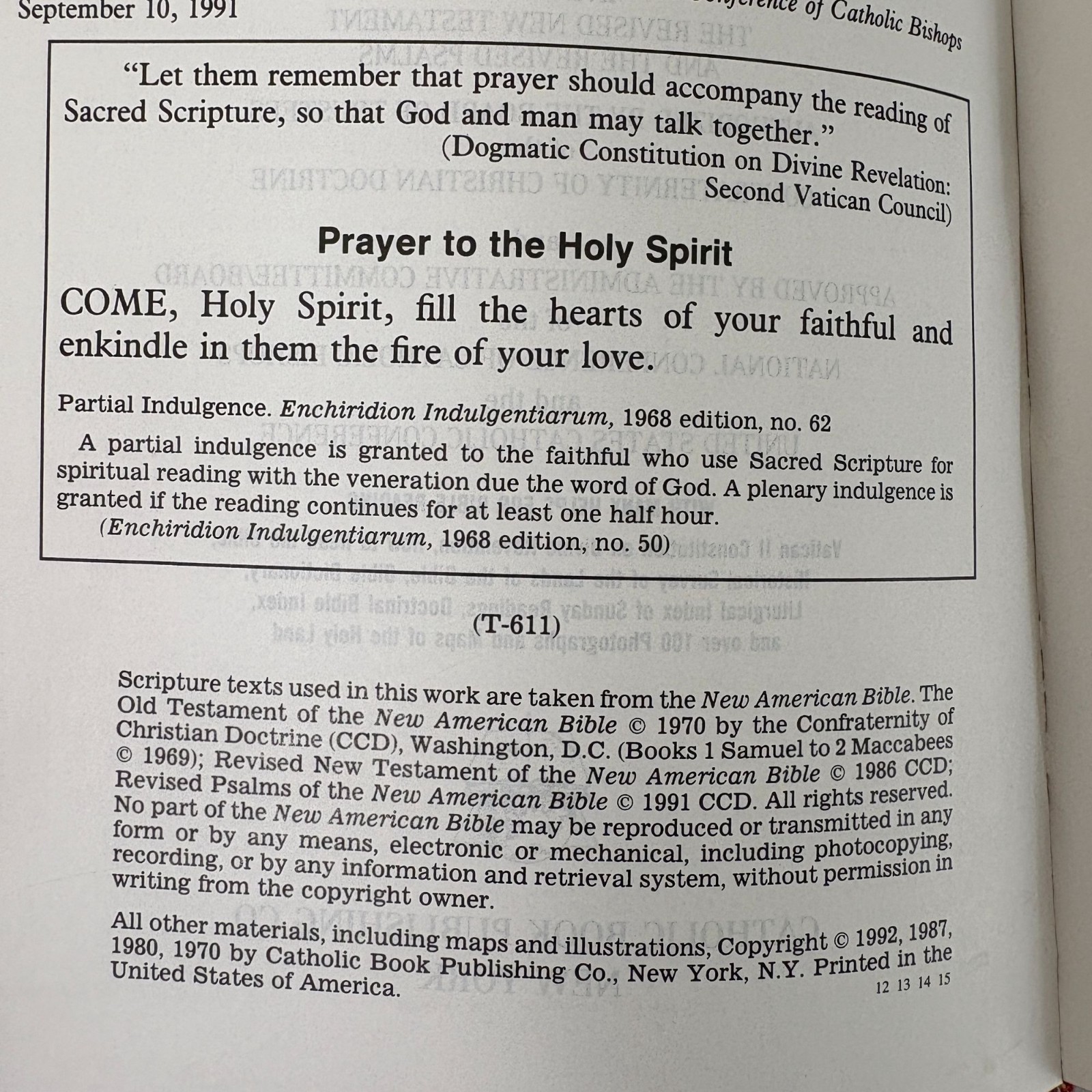 New American Bible Saint Joseph Edition Catholic Book Publishing Large Type