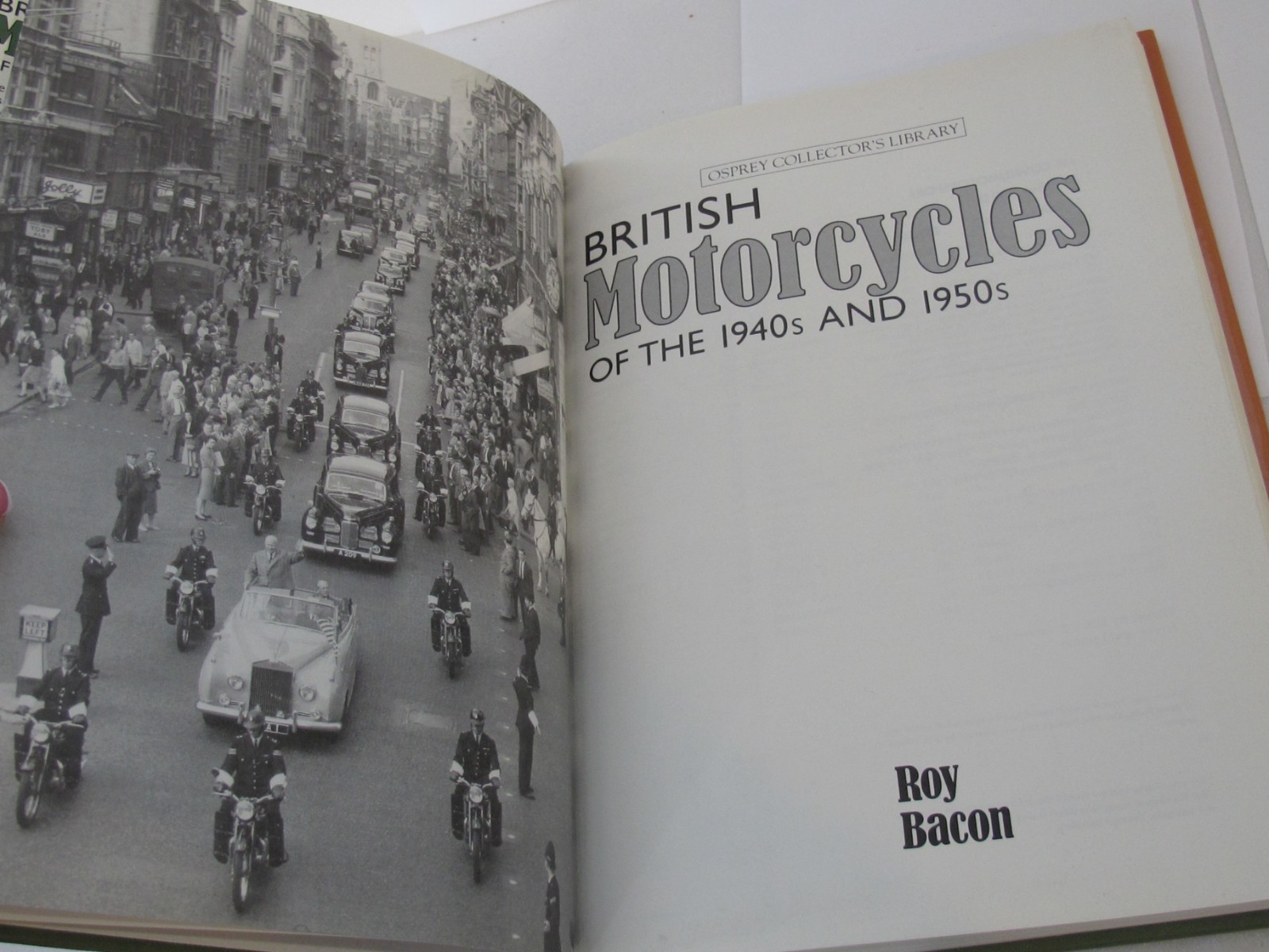 British Motor Cycles of the 1940s and 1950s by Bacon, Roy H. Hardback Book The