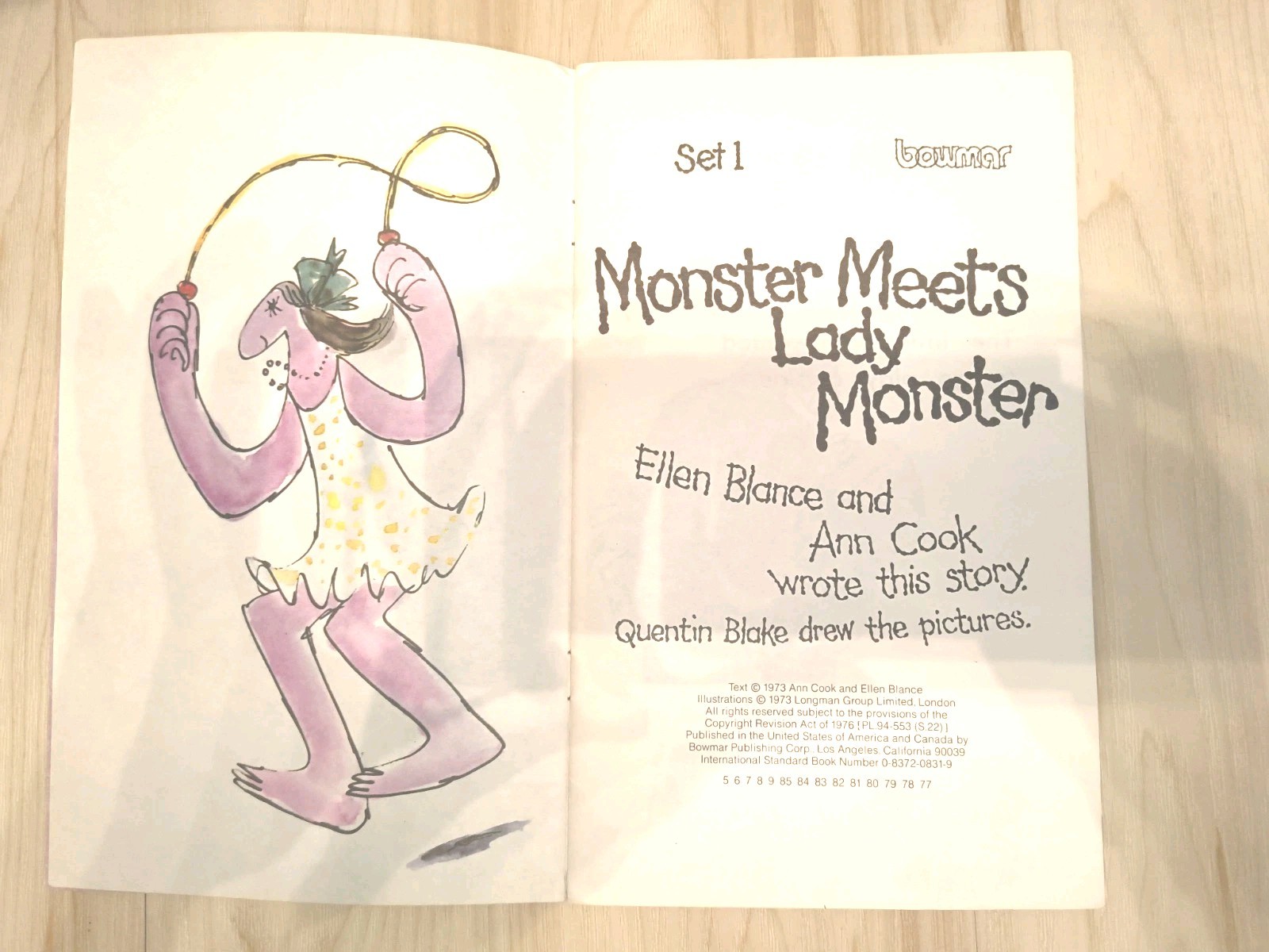 Monster Meets Lady Monster by Ellen Blance and Ann Cook 1973