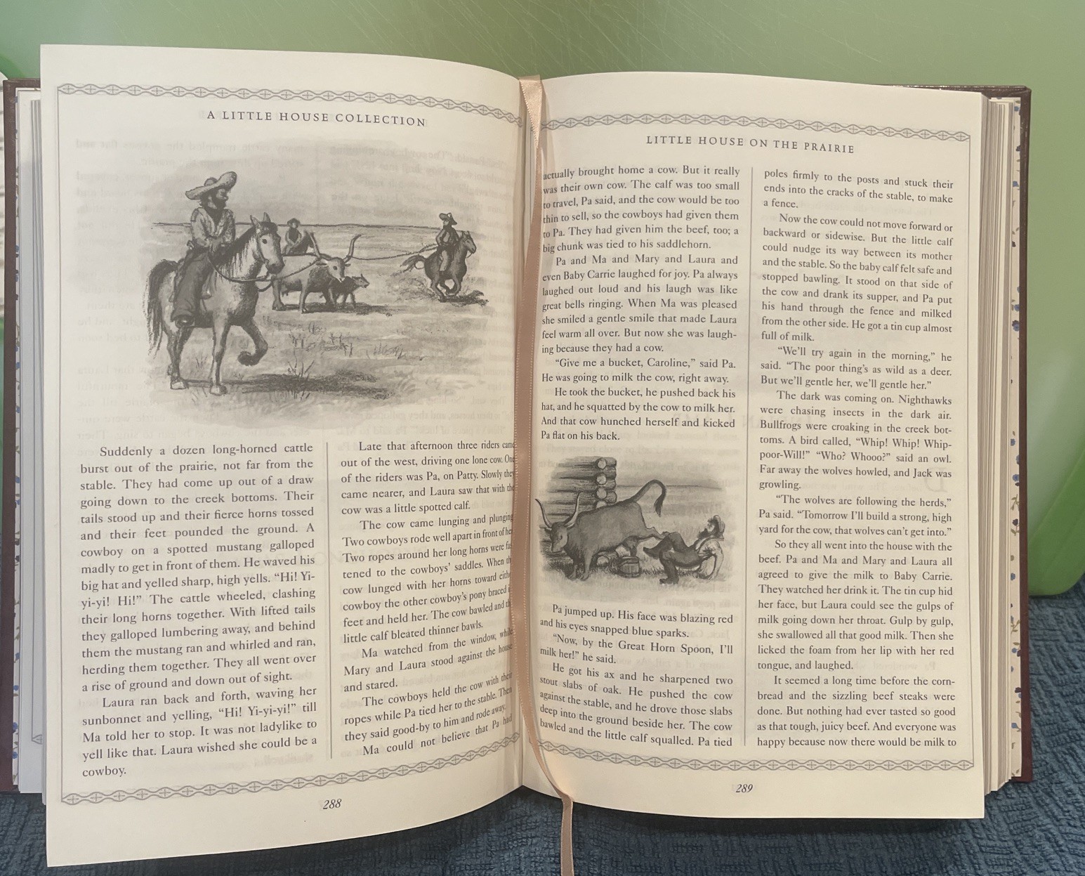 Little House The First Five Novels by Laura Ingalls Wilder – Leather B&N edition