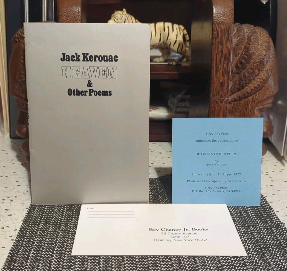 Jack Kerouac Heaven & Other Poems Review Copy With Slip Grey Fox Press 1977