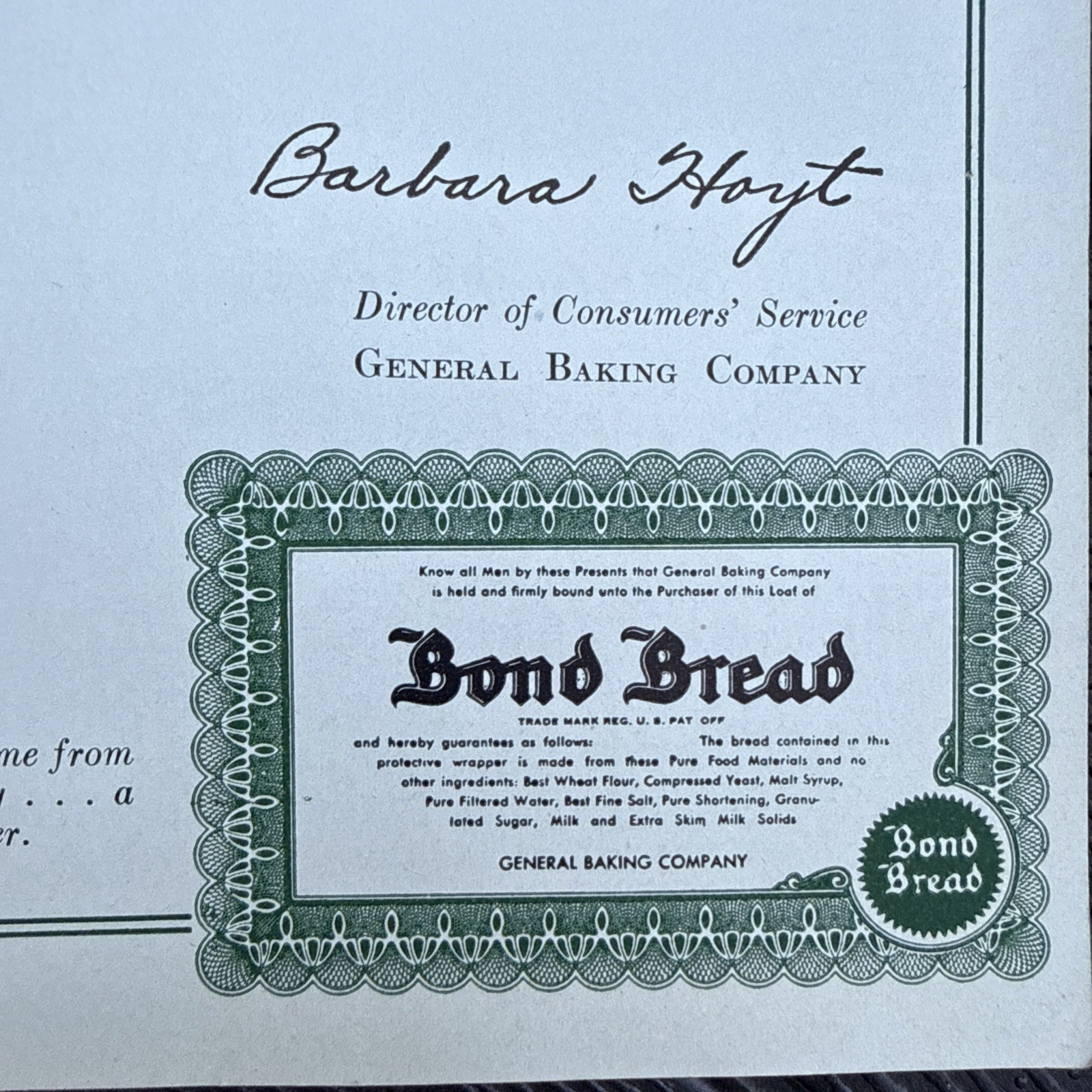Bond Bread Cook Book General Baking Co Advert Recipe 1935 Vintage 72 PAGES