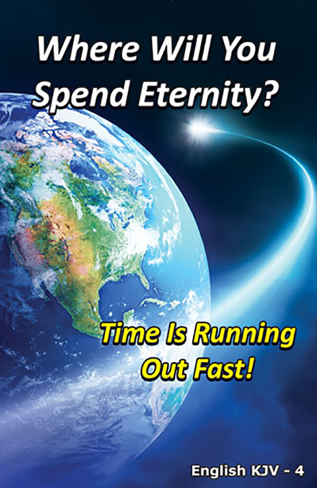 BIBLE, Gospel Tracts(KJV), 40 PACK in 4 Covers,12 Pages Each