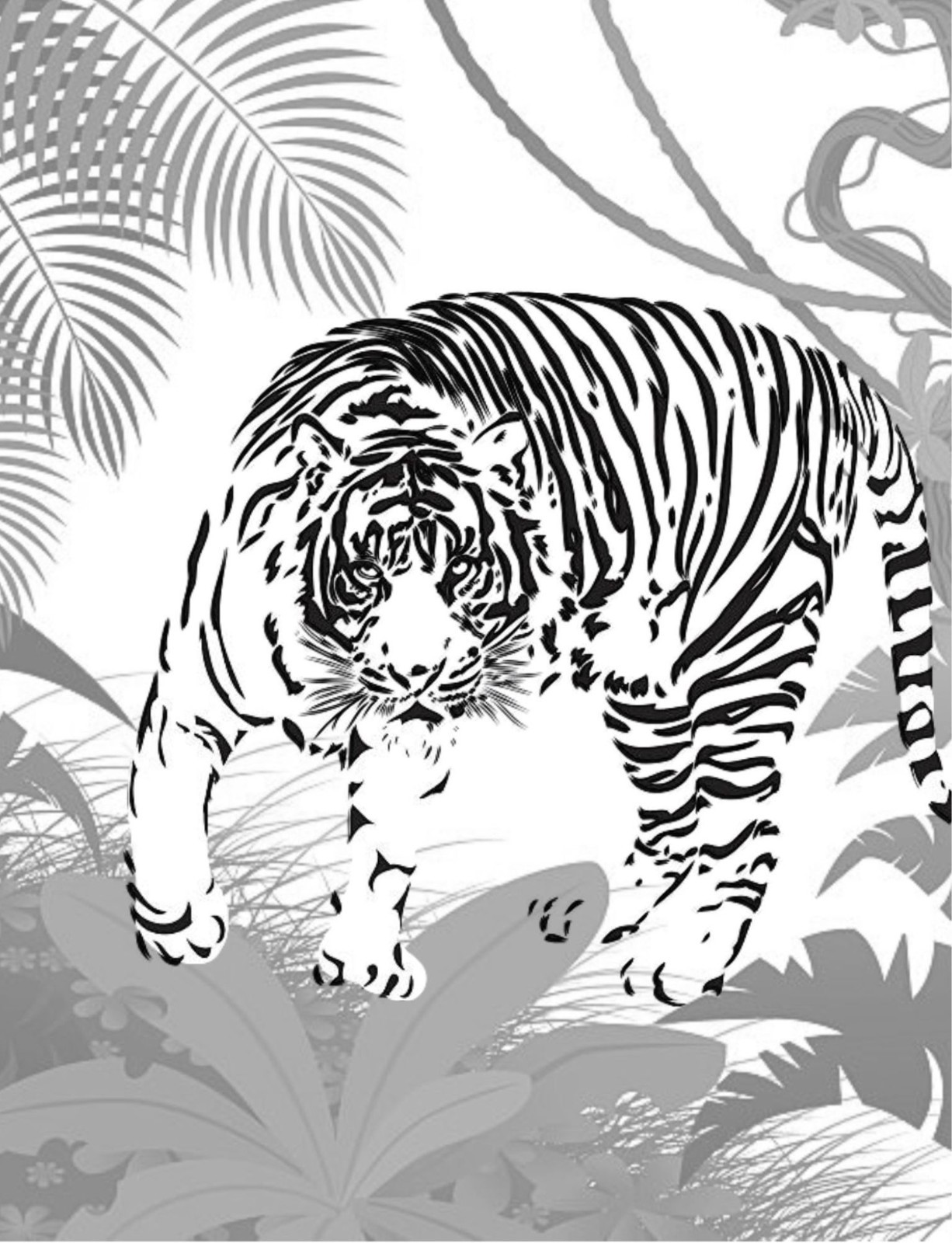 Coloring Book save the Tigers 108 Pages 8.5 x 11 for All Ages Best Tigers book