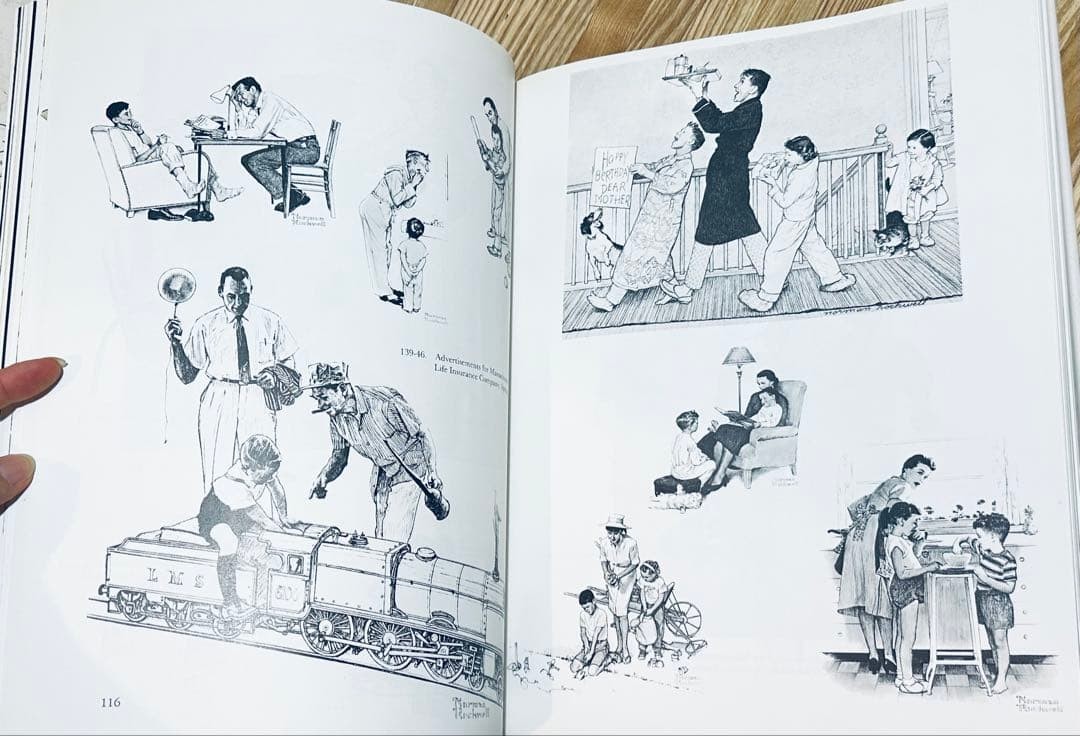 Norman Rockwell’s America Art Book 13.4×10.3in Large Format Like