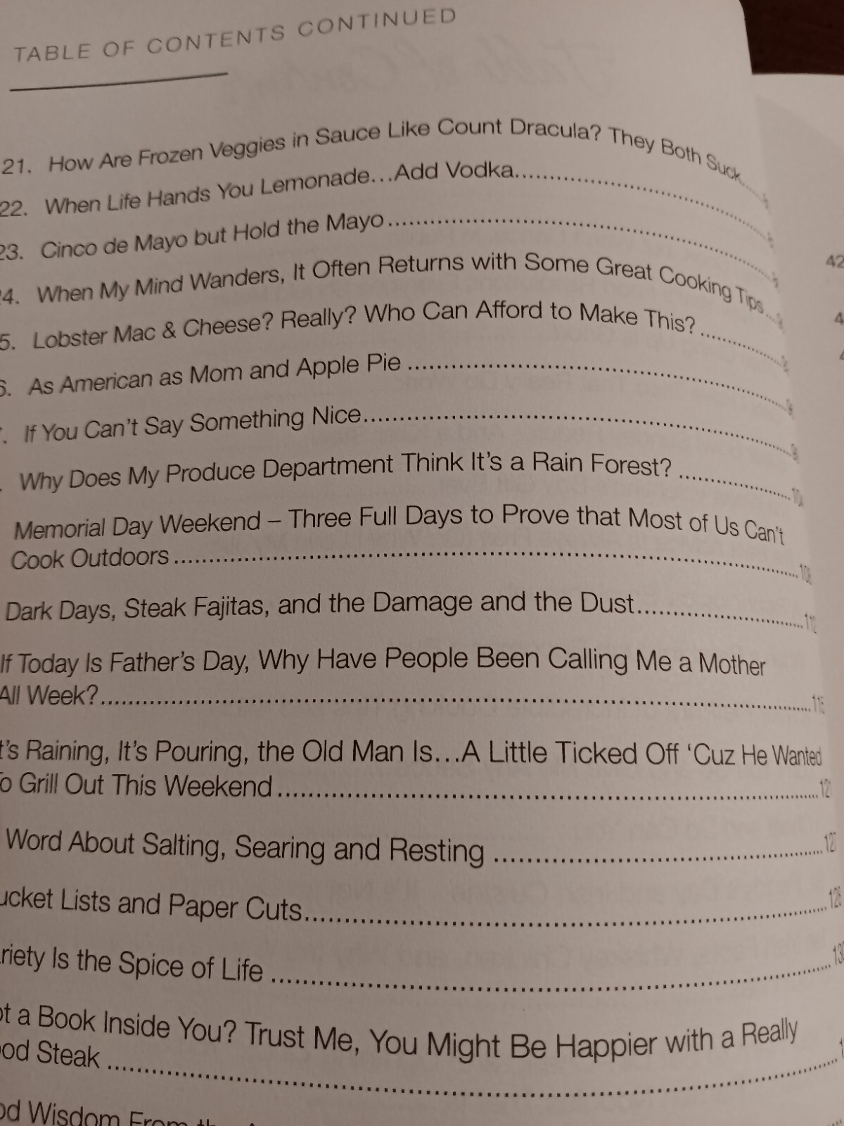 COOKING OUTSIDE THE LINES: MUSINGS OF AN EXTEMPORANEOUS By Warren Caterson