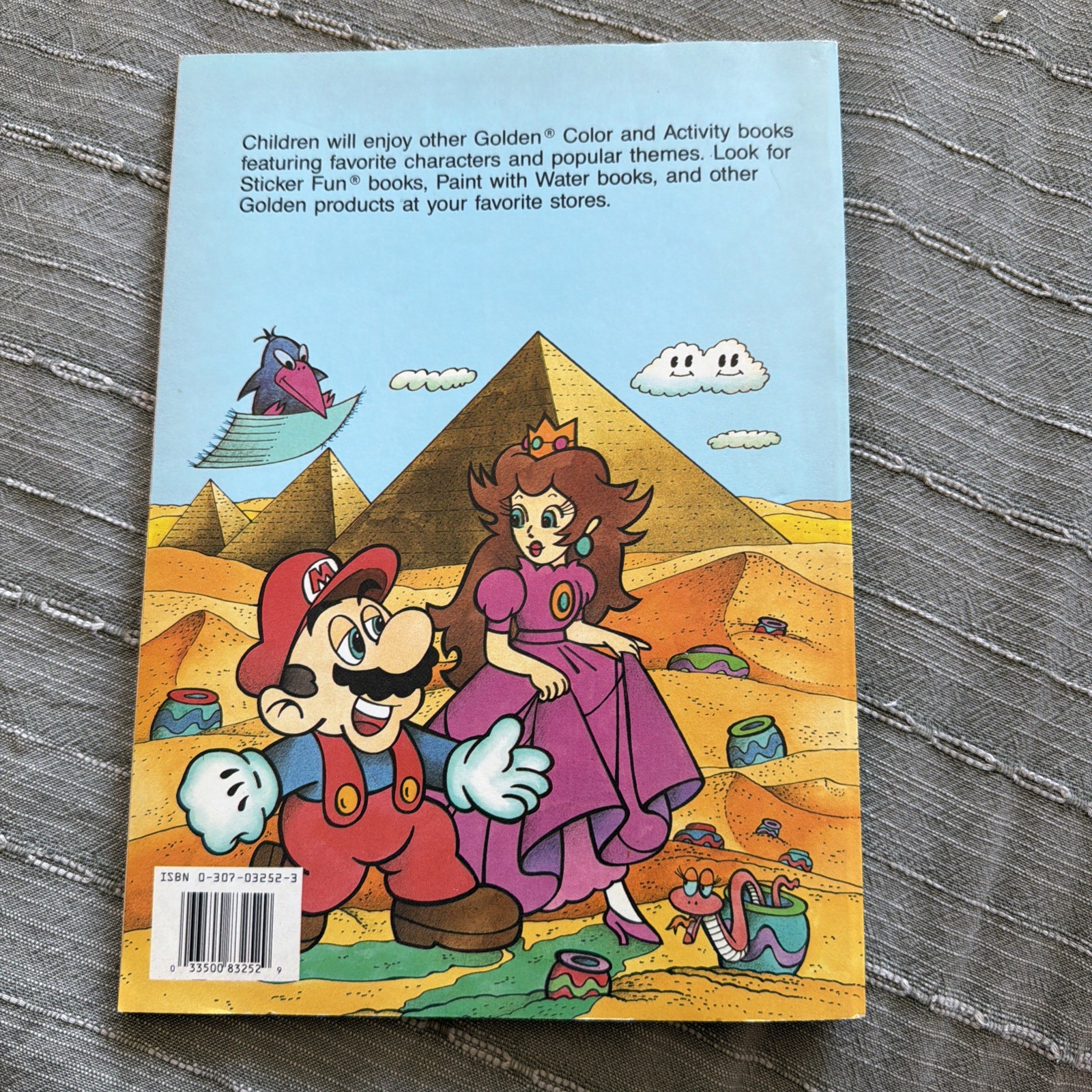 Golden Book Nintendo Super Mario Bros. Coloring Book Tear-Out 1989