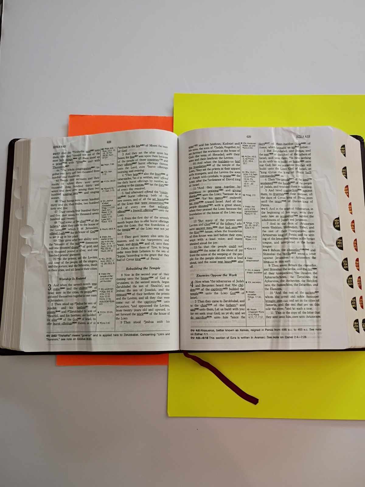 AMG KJV Hebrew-Greek Key Word Study Bible Warren Patrick Baker Bonded Index maps