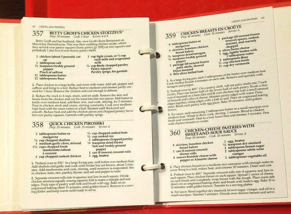 365 Ways to Cook Chicken by Cheryl Sedaker (1986 Hardcover with spiral binding)
