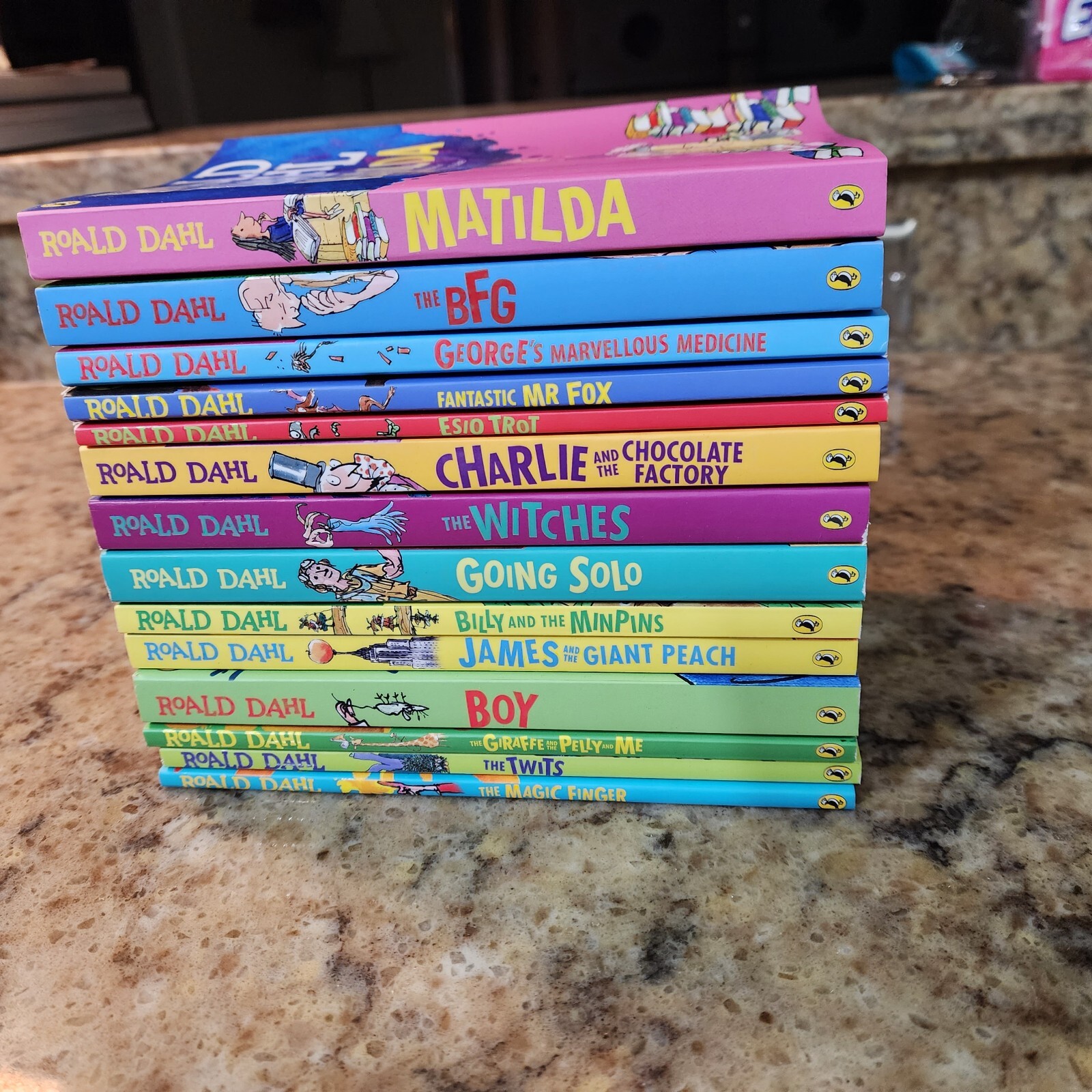 Lot of 14 Roald Dahl Books Paperbacks EUC Charlie Matilda Witches Twits BFG +