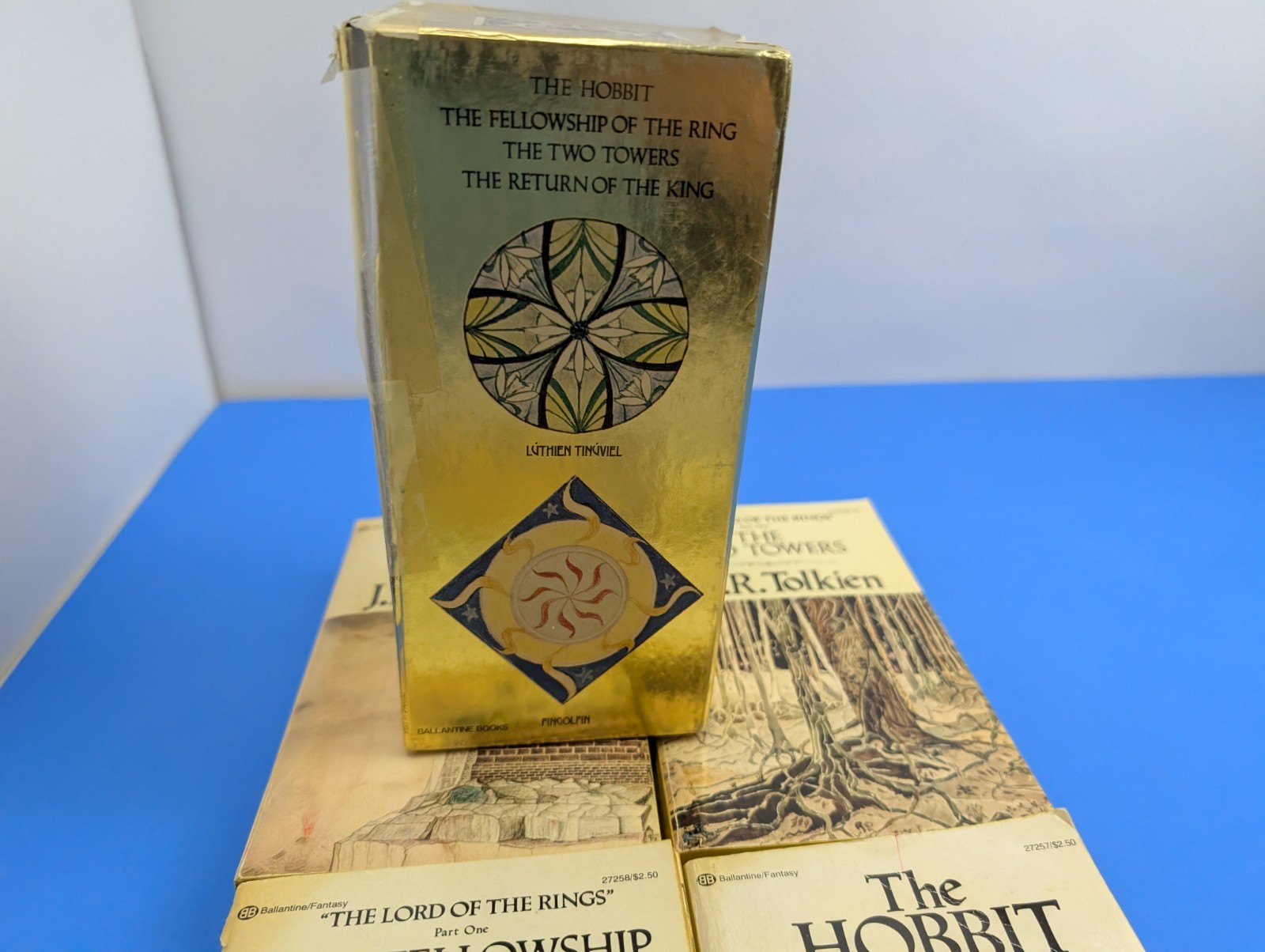 1977 Tolkein Book Set Hobbit Lord of the Rings Ballantine Books