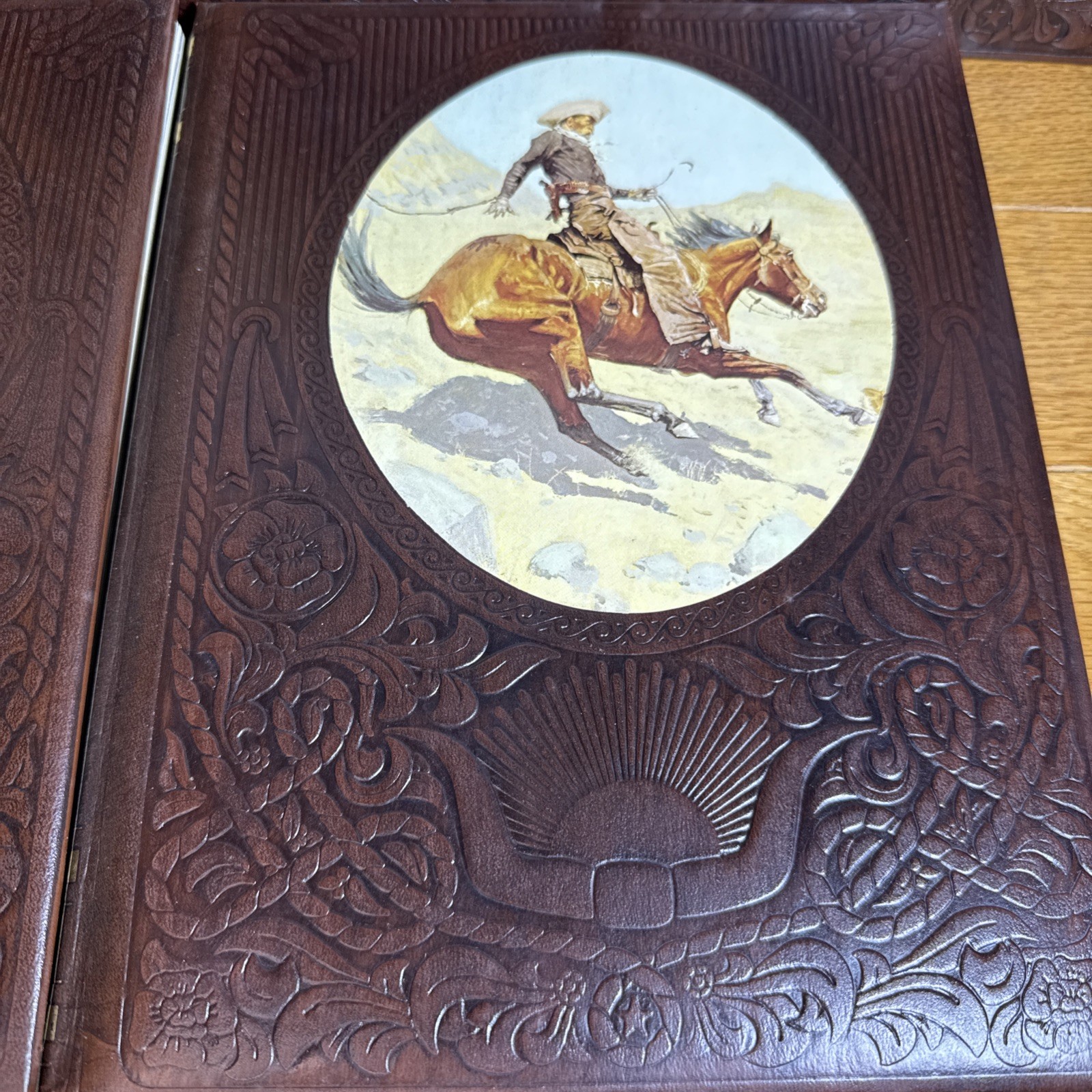 Lot 5 Vintage The Old West Series Time Life Books Cowboys Railroader Leatherette