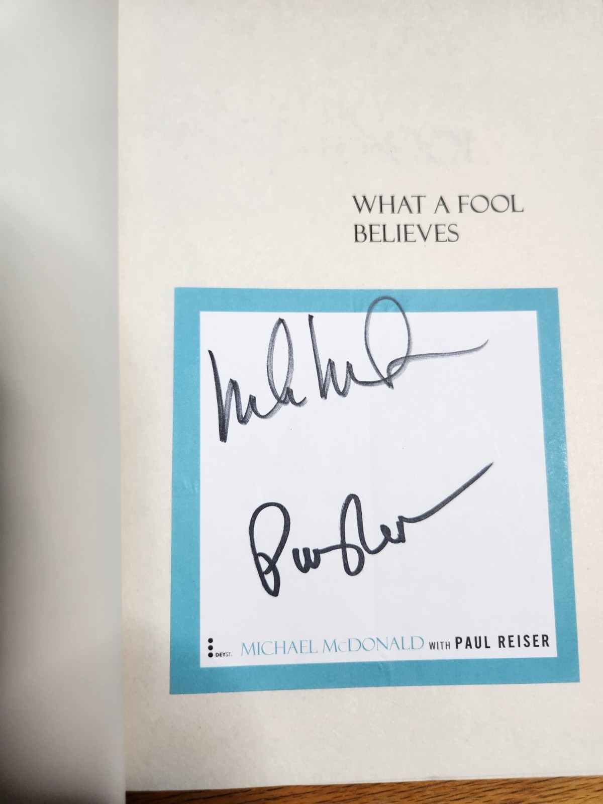 Rock and Soul Signed Books/The price listed is for each book. Thank you!