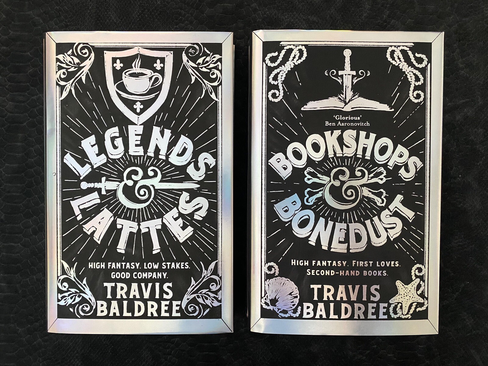 Fairyloot Legends & Lattes Bookshops & Bonedust Travis Baldree SIGNED STENCILED