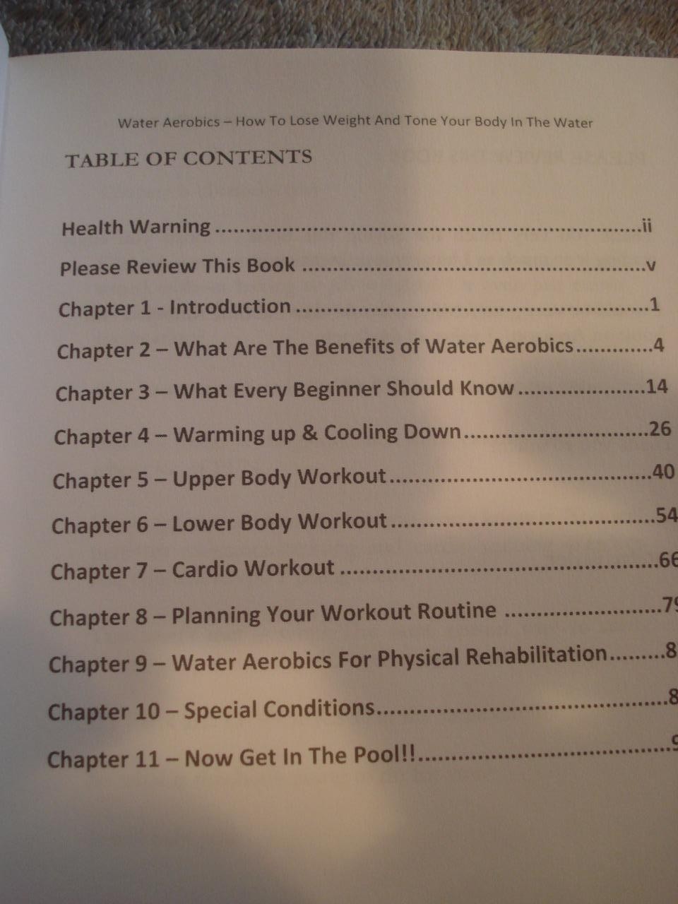 LOT OF 2 WATER EXERCISE & WATER AEROBICS PAPERBACK BOOKS.