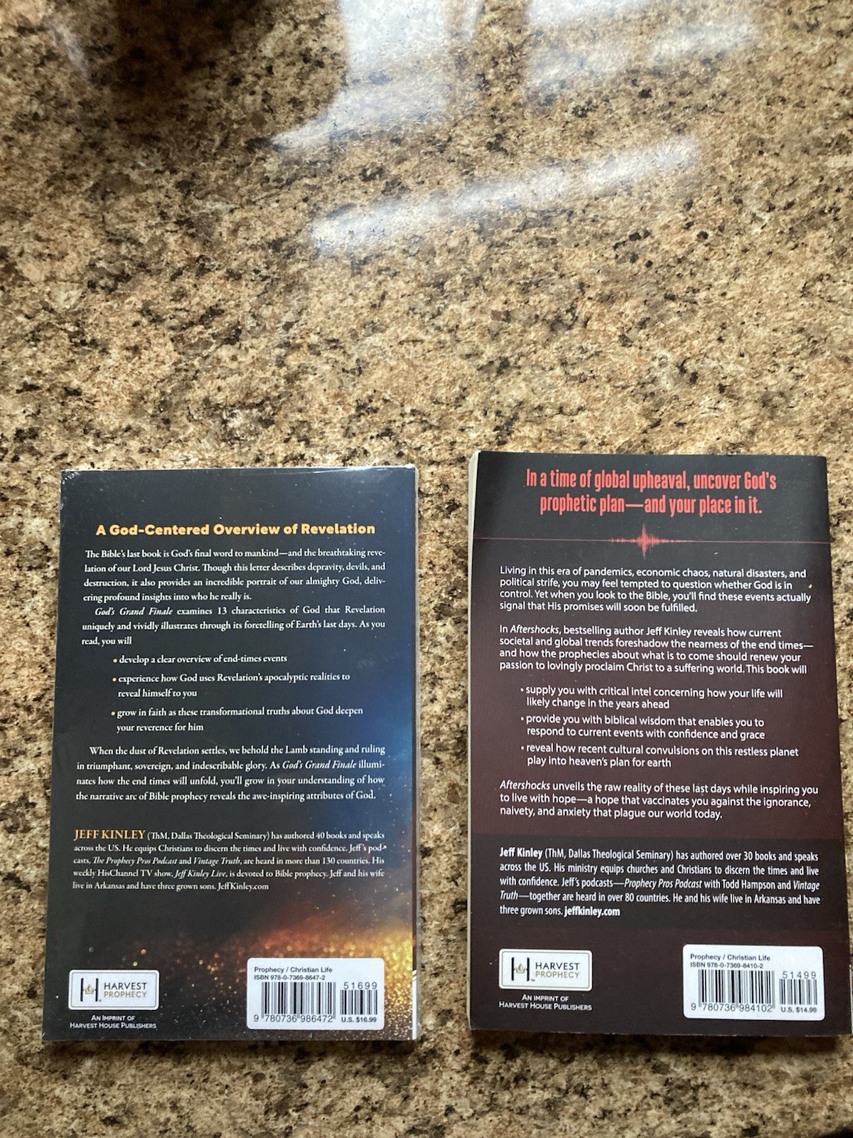 Jeff Kinley Book Set: God’s Grand Finale & Aftershocks, Prophecy, Christian Life