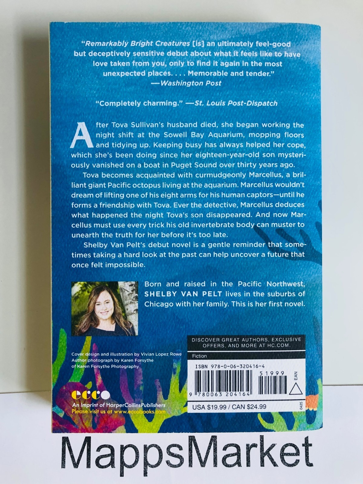 SIGNED Remarkably Bright Creatures by Shelby Van Pelt Trade PB ~ STENCILED EDGES