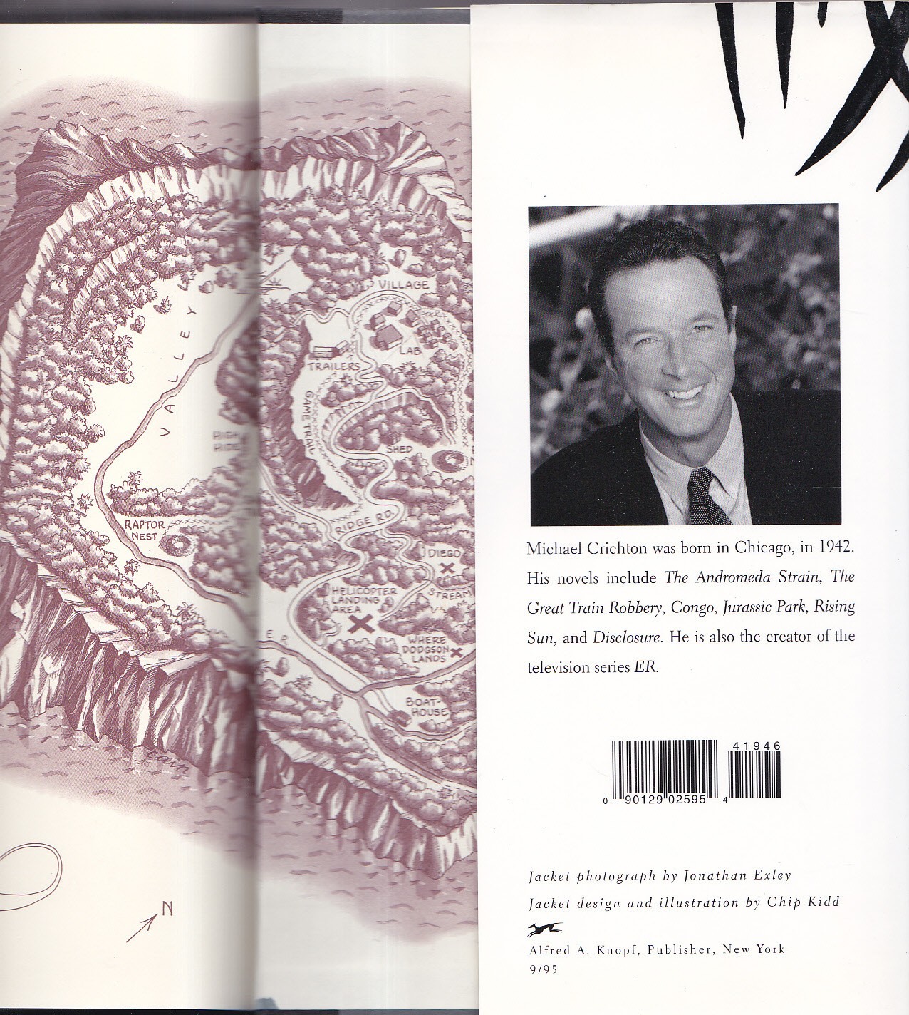 THE LOST WORLD – Michael Crichton – Knopf 1st ed HC 1995 – Fine / Fine dj