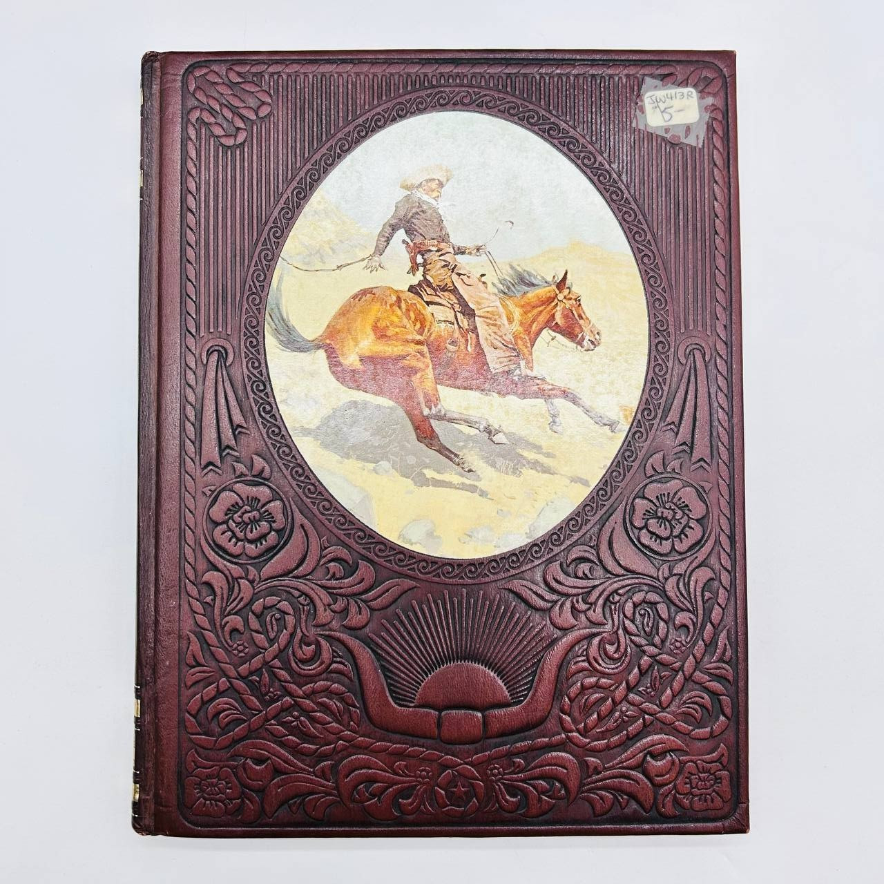 Lot of 7 Time Life Books „The Old West“ Vintage 1970s Faux Leather Bound
