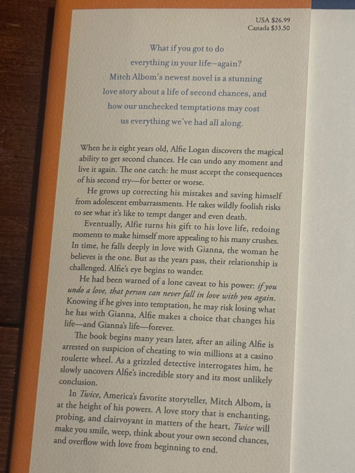 Mitch Albom-Twice-Signed 1st Edition Hardcover-2025-NEW UNREAD-FAST SHIPPING
