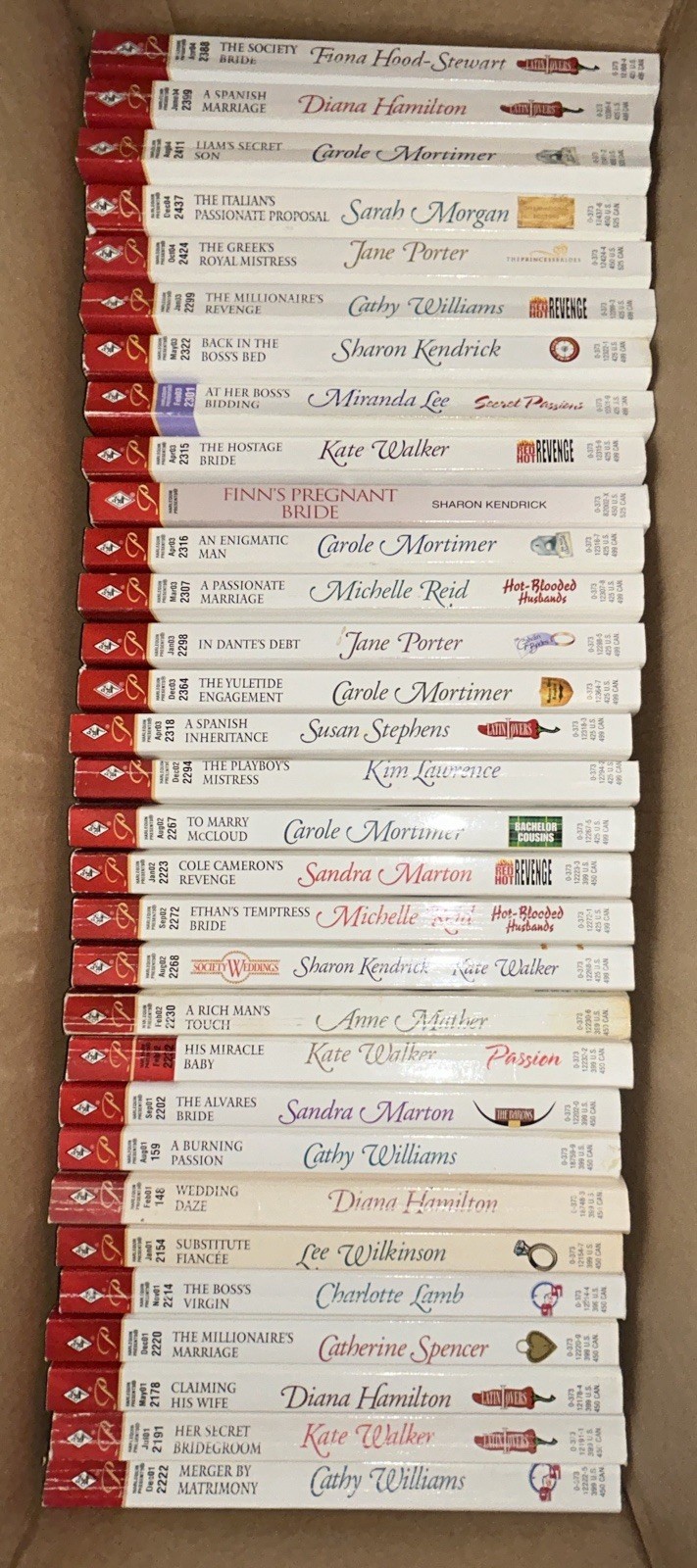 Harlequin Romance Books, Pick Your Own Title, Year 2000-2008 Very Good Condition