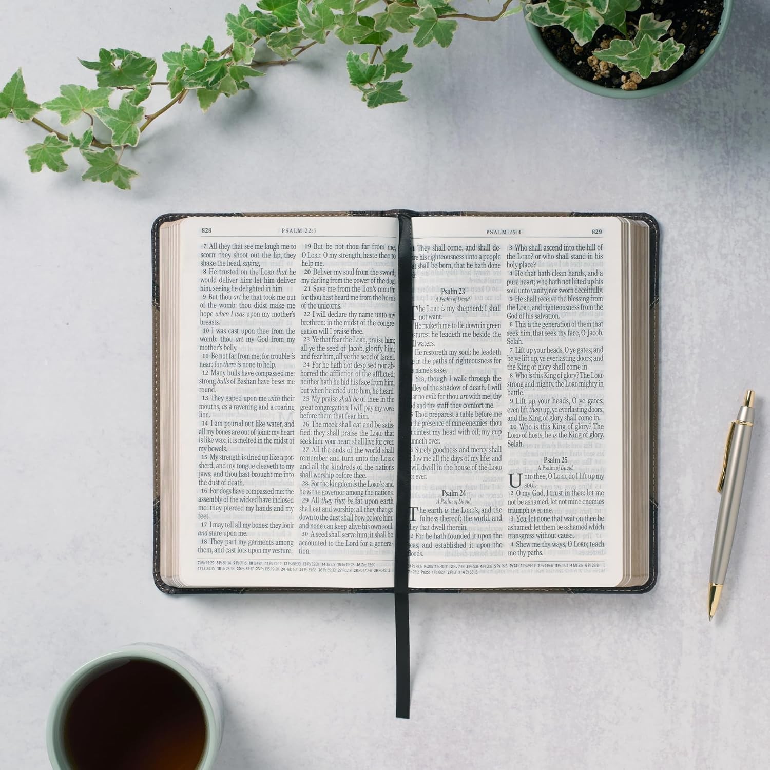 KJV Holy Bible, Giant Print Standard Size Faux Leather Red Letter Edition – Thum