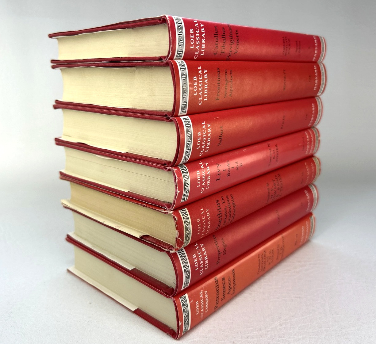 Loeb Classical Library Latin Authors 7 Vol Set Livy Petronius Sallust Harvard HC