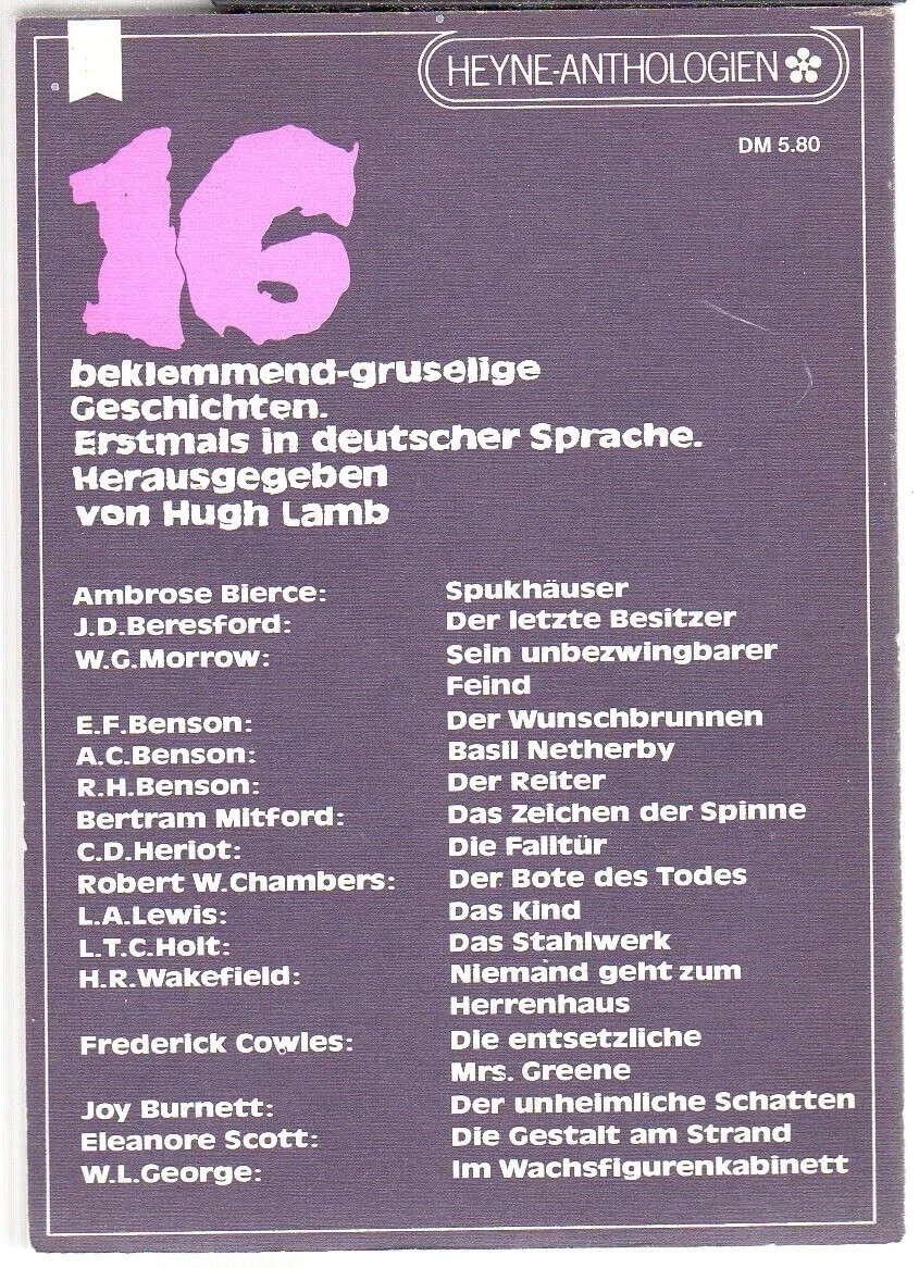 16 GRUSEL STORIES / Heyne Anthologien Nr. 41