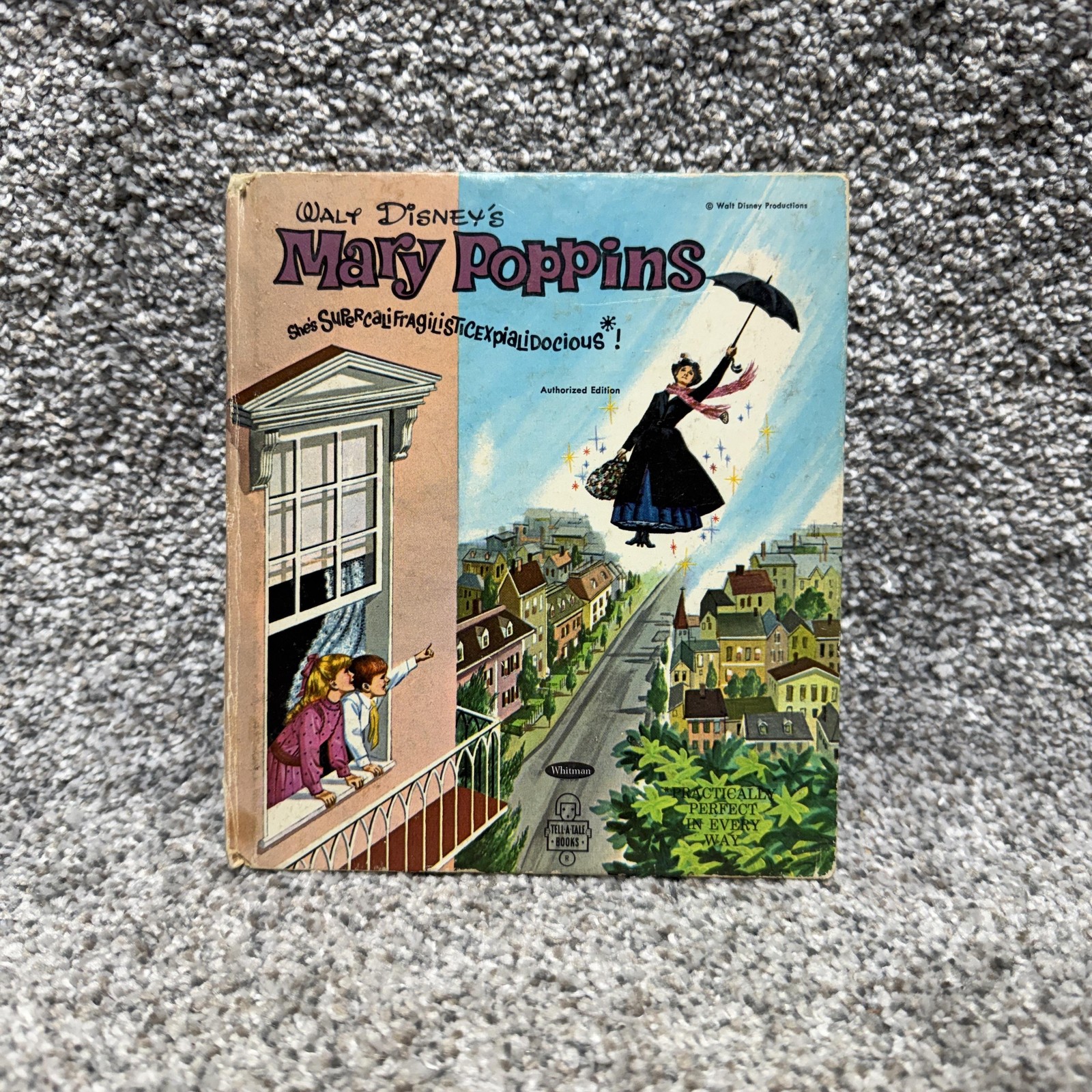 Vintage 1964 Walt Disney Mary Poppins Tell A Tale Whitman Authorized Edition