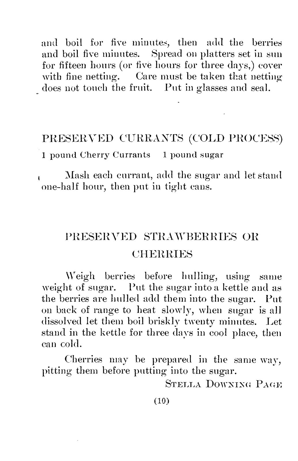 1912 Preserves And Pickles, Forty Recipes Vintage Cookbook 23 Pages