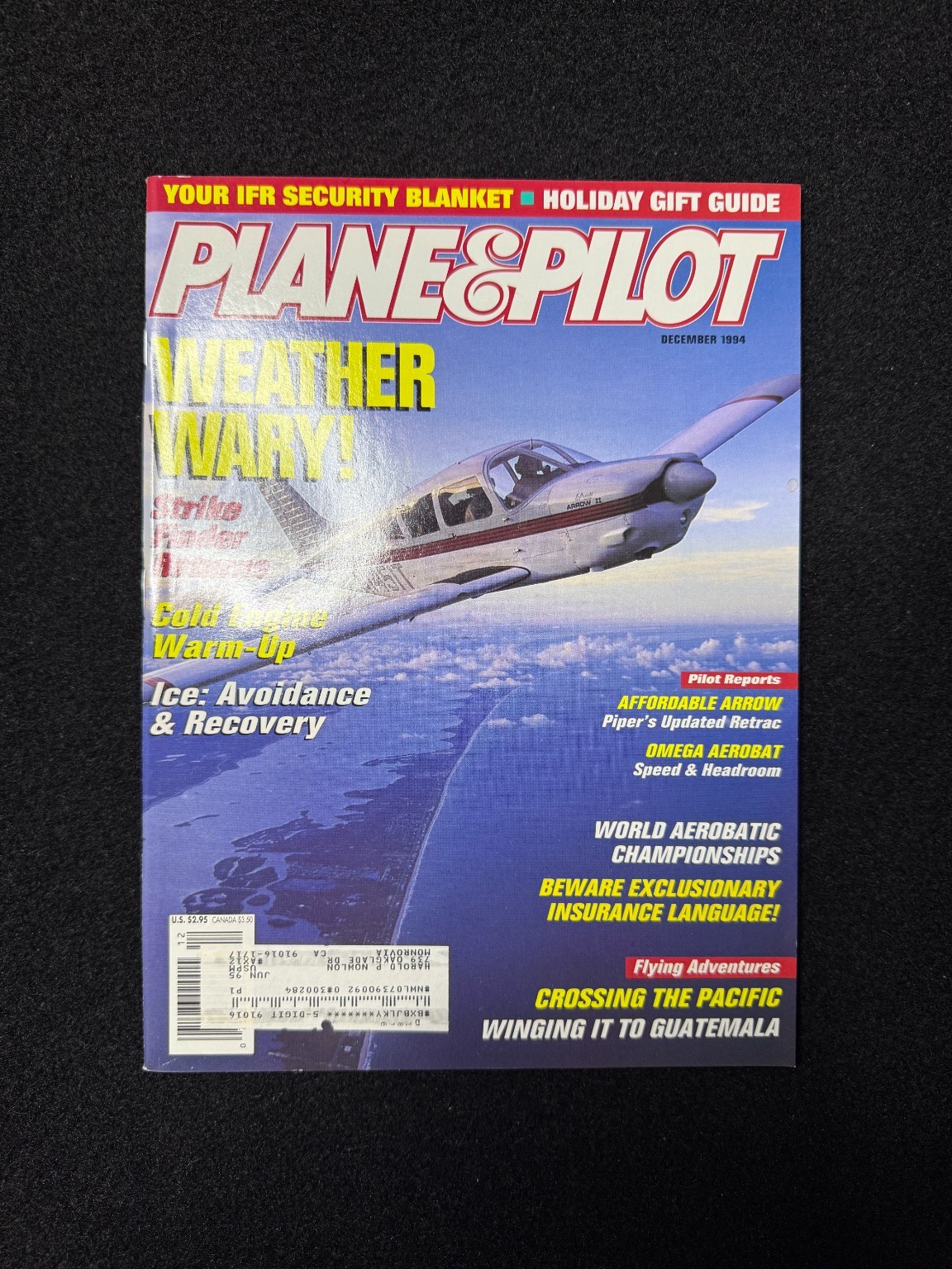 Plane & Pilot Magazine December 1994 Weather Wary Aviation Flying Aircraft