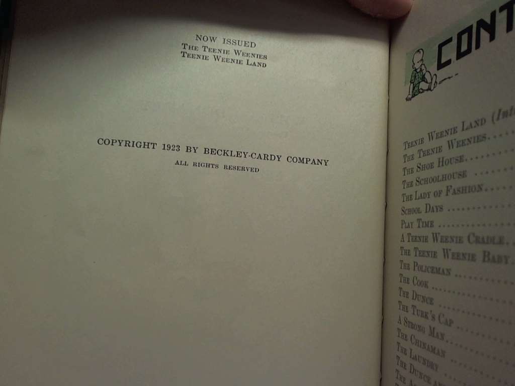 Teenie Weenie Land 1923 by Donahey, William and Effie E. Baker Beckley-Cardy Com