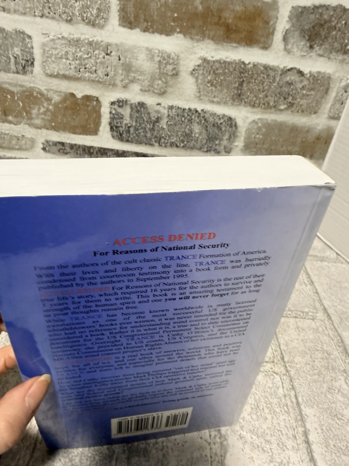 Access Denied For Reasons of National Security by Cathy O’Brien – SIGNED!