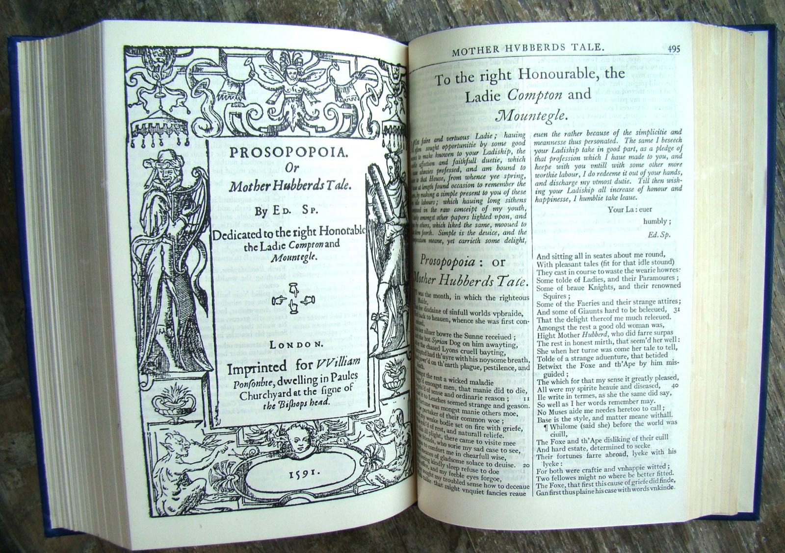 Poetical Wroks Of Edmund Spenser ~1950 Vintage HC~ Oxford Tudor England Classic